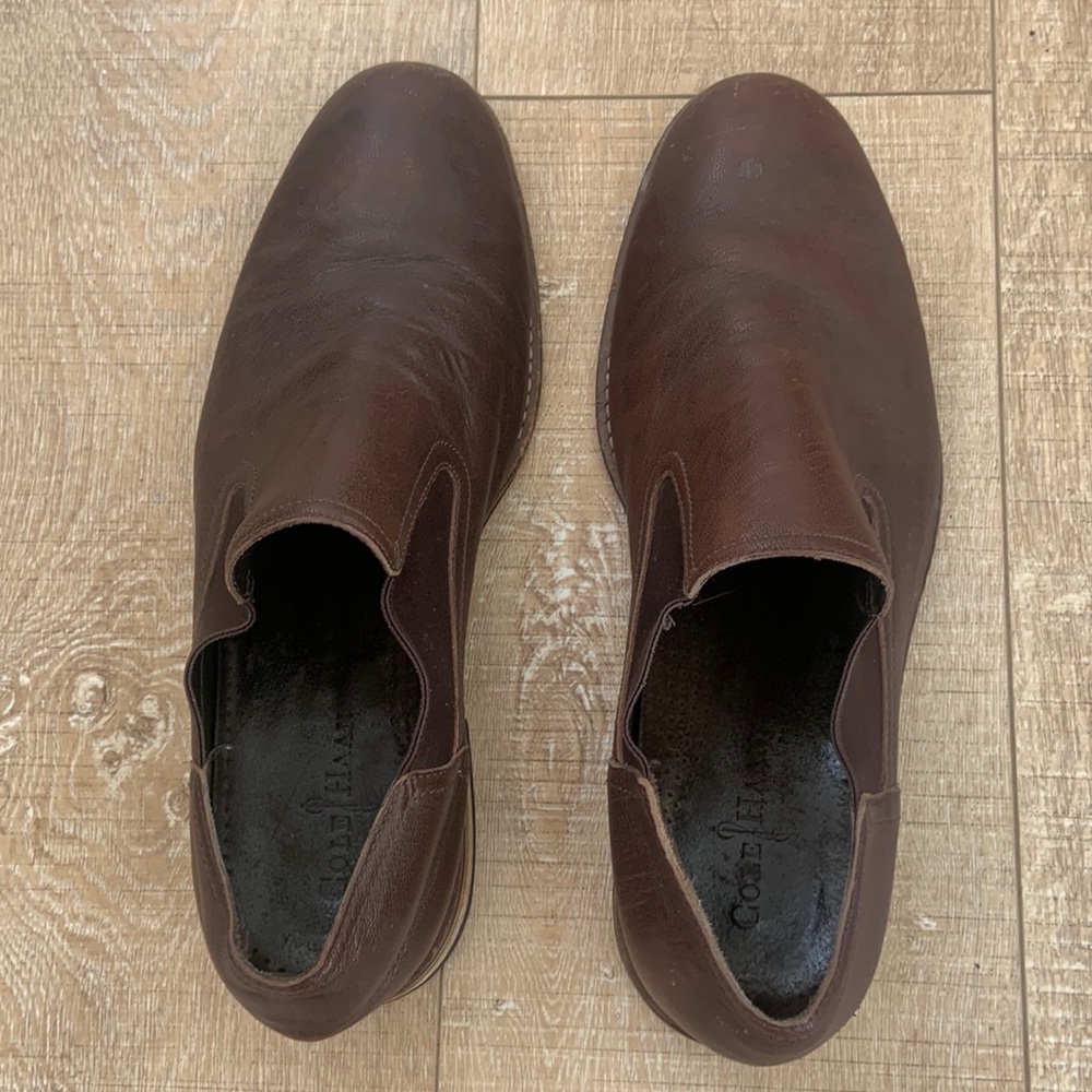 Cole Haan leather slip on dress shoes